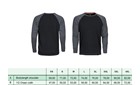 T-Shirt à manches longues "alt viran" en noir/gris